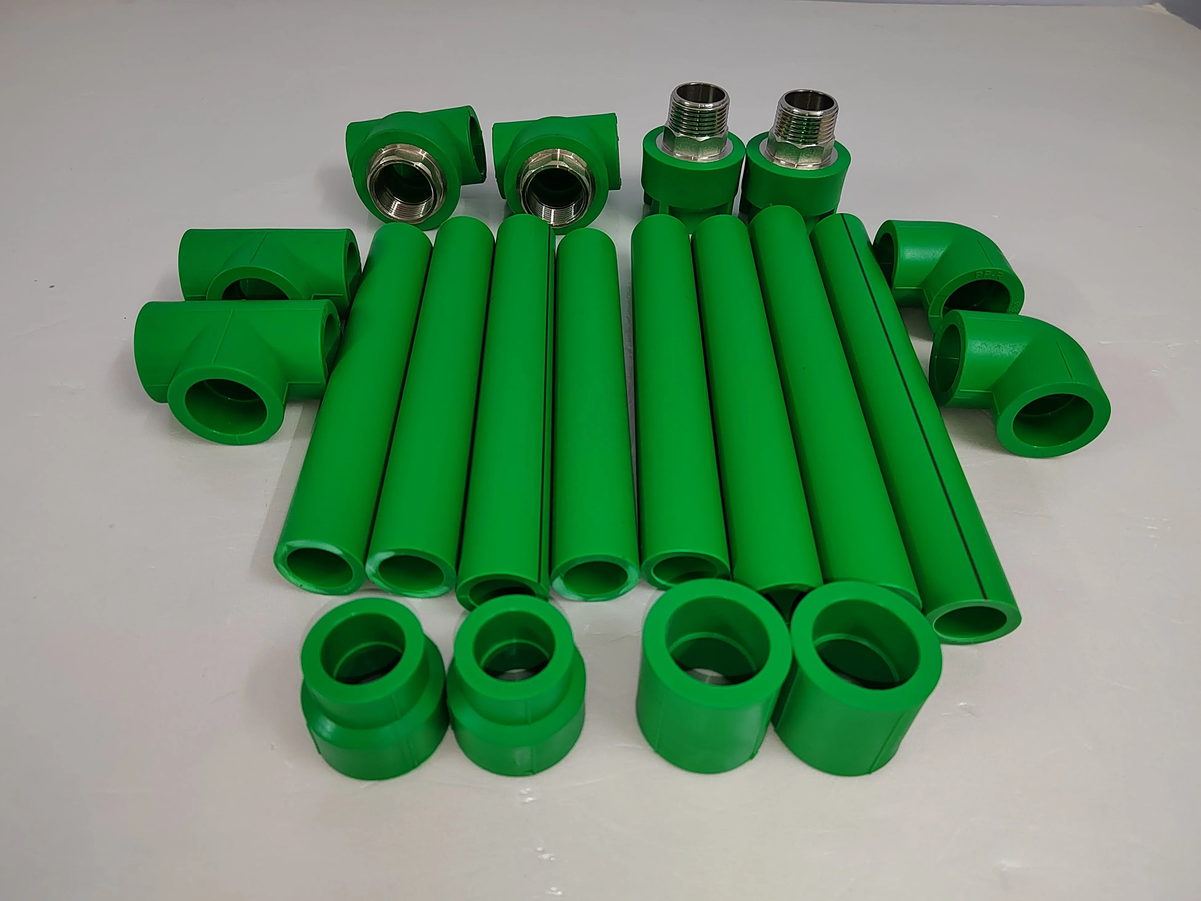 PPR water pipe boutique home decoration hot melt pipe 20 25 32 thickened PPR hot water pipe (green)