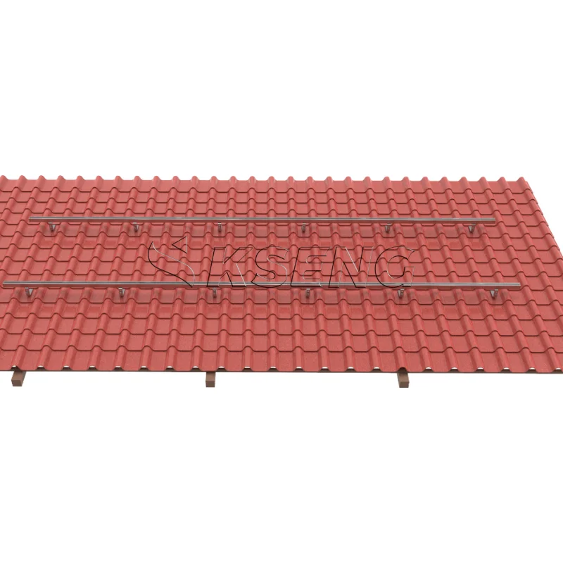Kseng Aluminum Solar Roof Mounting Bracket Framed PV Modules Rooftop Installation System for Solar Panels