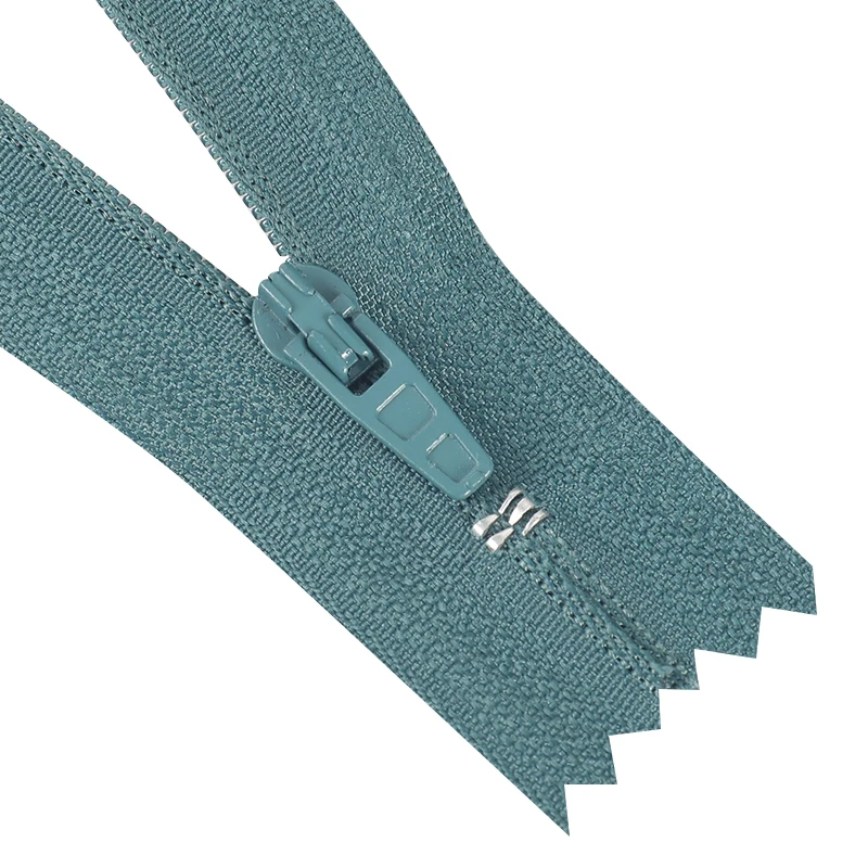 OCO Factory wholesale reversing zipper invisibility 3# nylon zipper hidden teeth close end nylon coil bag zipper