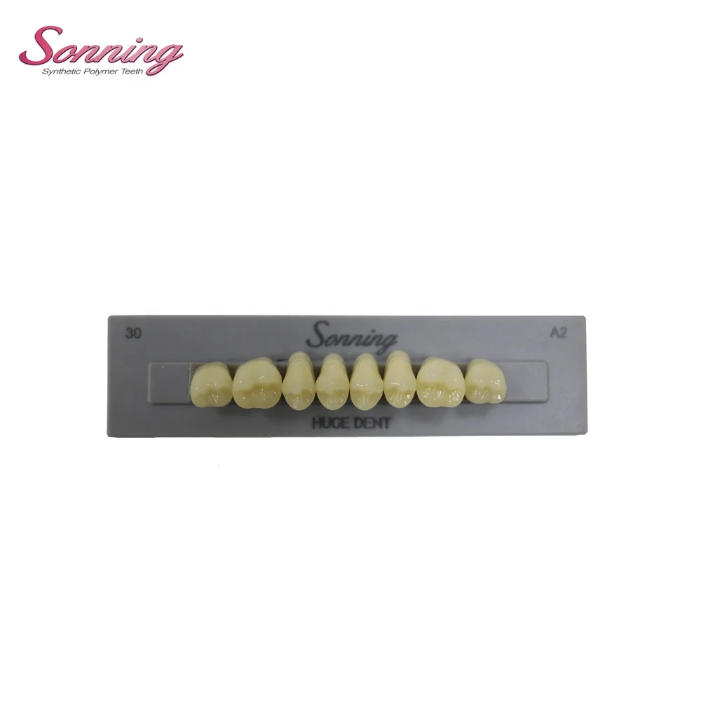Huge Dental Classic mid-class acrylic teeth series Sonning with CE certified for dental labs