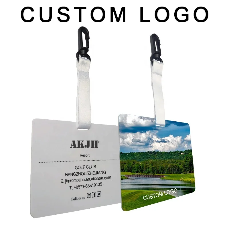 Factory Price Custom Golf Bag Tags Good Price Bag Tag ABS Bag Tag With Strap