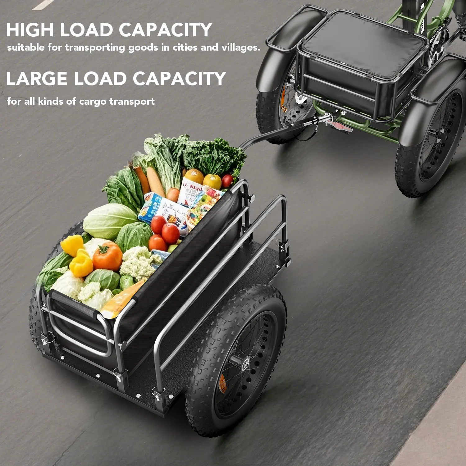 Bike trailer Hidoes outdoor camping collapsible load hauling bike trailer thule chariot