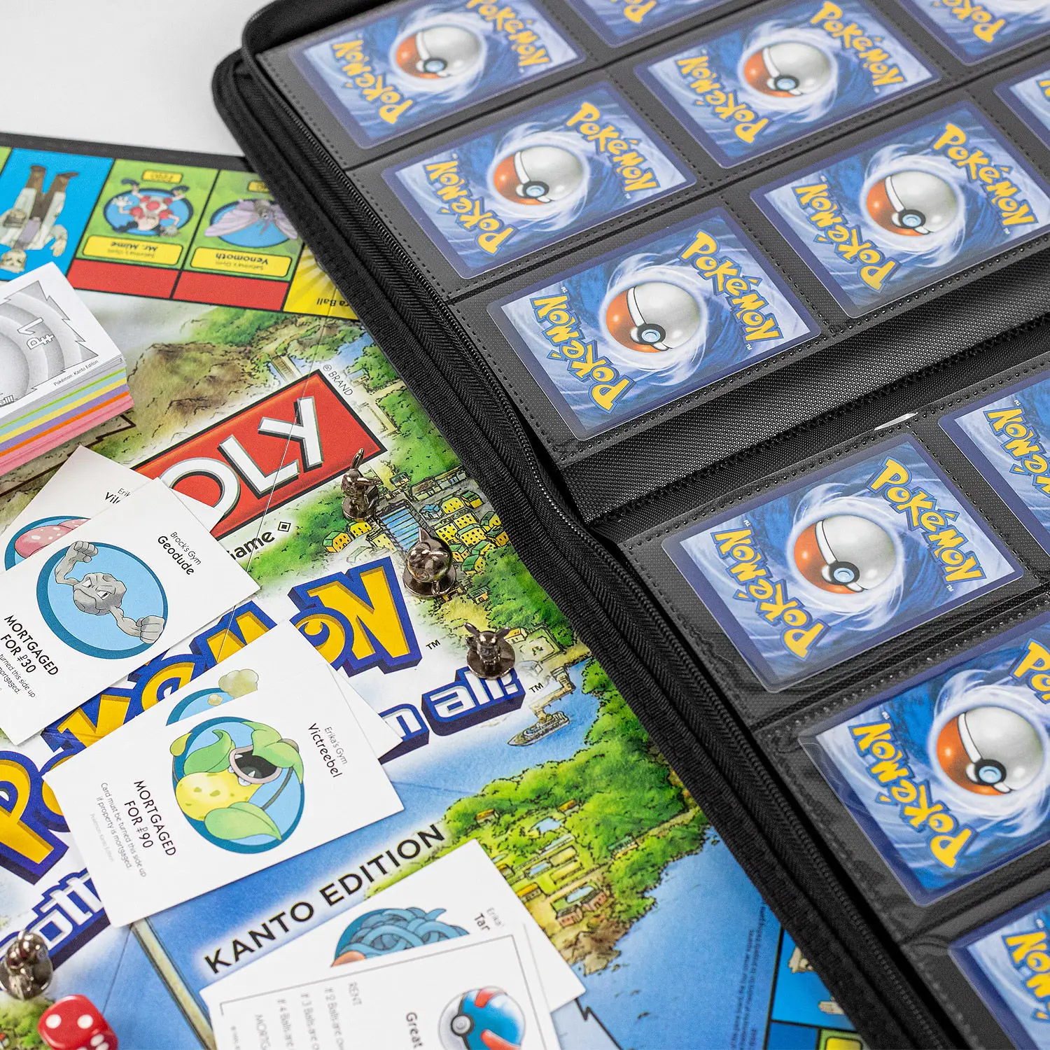 B5 PU leather Card Book Game Card Collection  Business Card Postcard Storage Customized  Zipper Bag Loosening  Cover Notebook