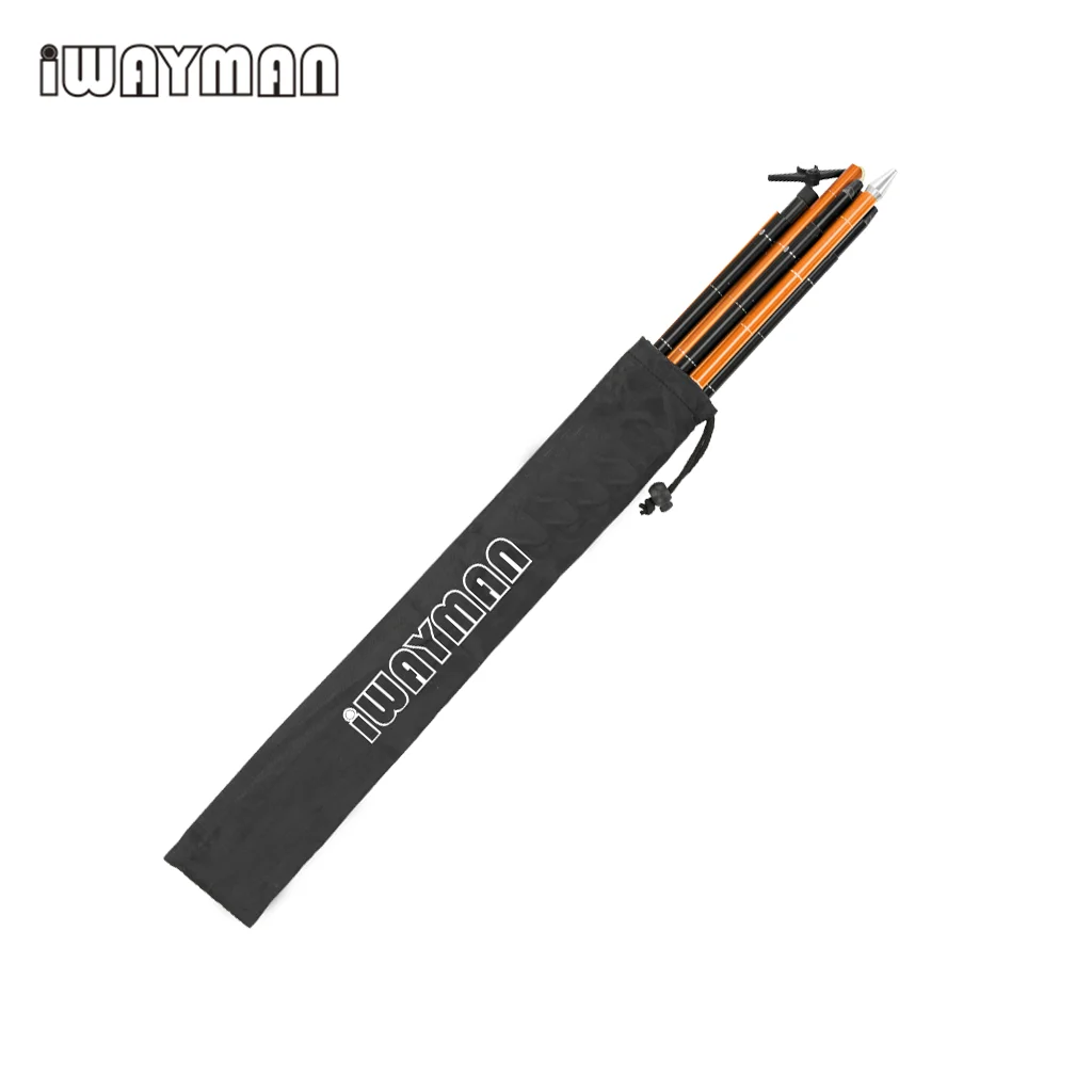 Iwayman Folding Aluminum measuring stick Aluminum Grade Rod Ranger pole