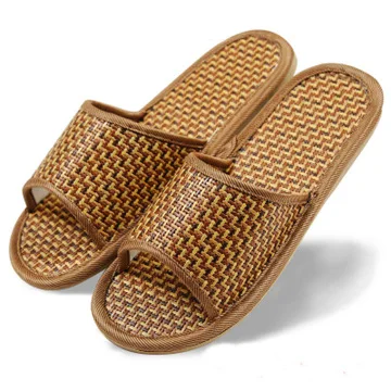 bamboo rattan spring summer lovers skidproof home indoor wooden floor men and women cool slippers