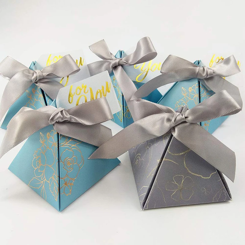T16 Luxury Baby Shower Gift Packaging Party Dragee Biscuit Chocolate Candy Sweet Wedding Favor Box