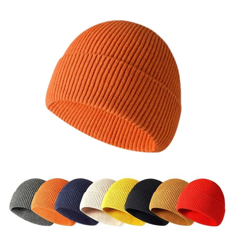 Knitted Hats High Quality One-piece Seamless Warm Winter Hats For Man and Woman Beautiful Appearance Customized Beanie Hats