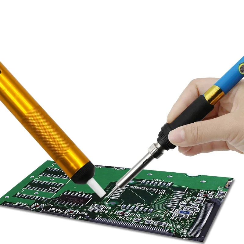 Aluminum Metal Desoldering Pump Suction Tin Gun Soldering Sucker Pen Removal Vacuum Soldering Iron Desolder Hand Welding Tools