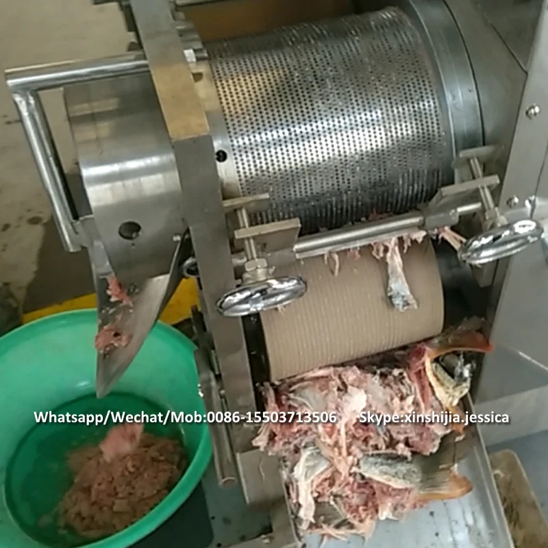 Factory wholesale automatic crab shrimp fish meat and bone separate debone machine price