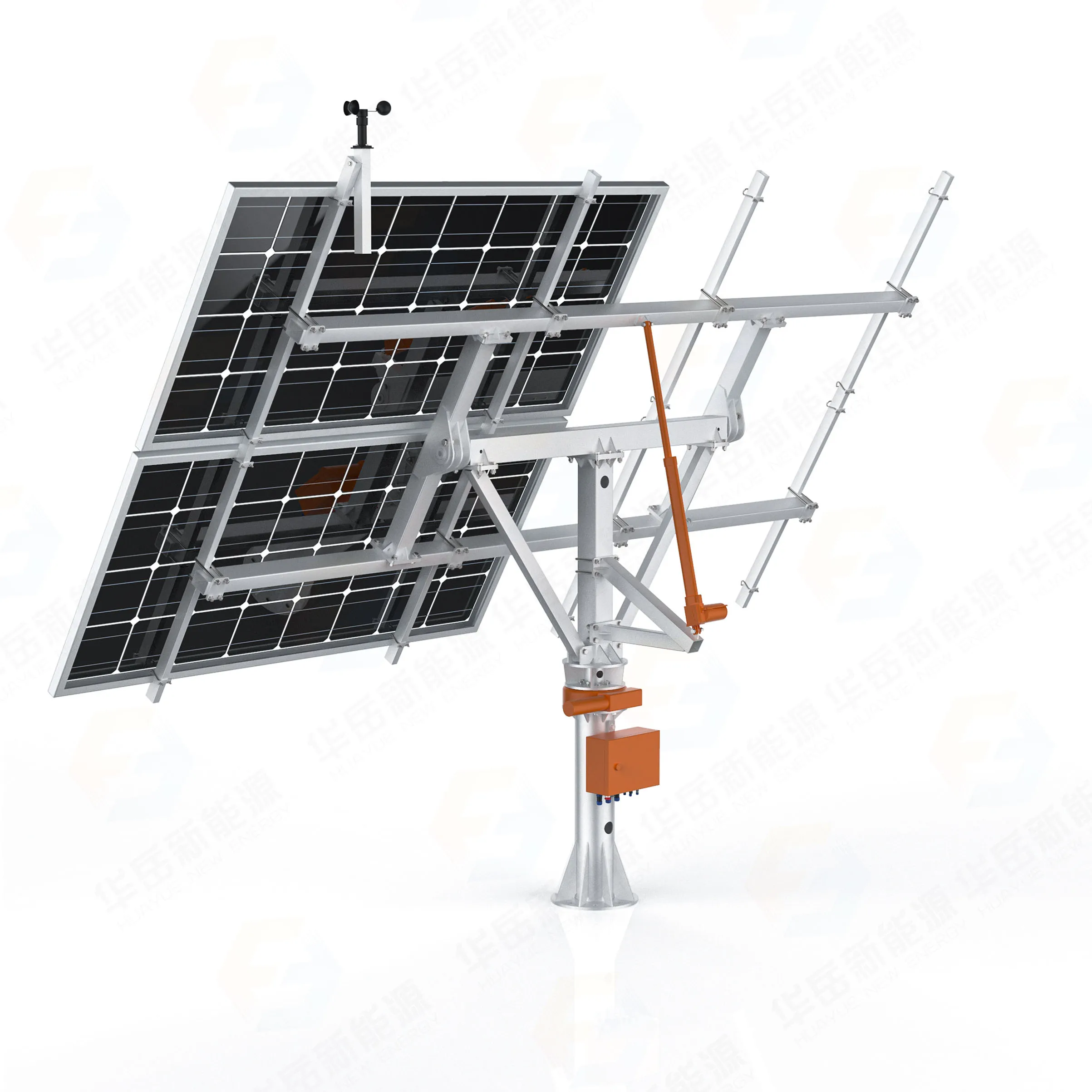 Huayue solar tracker-1.5KW HYS-4PV-66-LSD Factory direct sales automatic sun tracker solar dual axis slewing drive