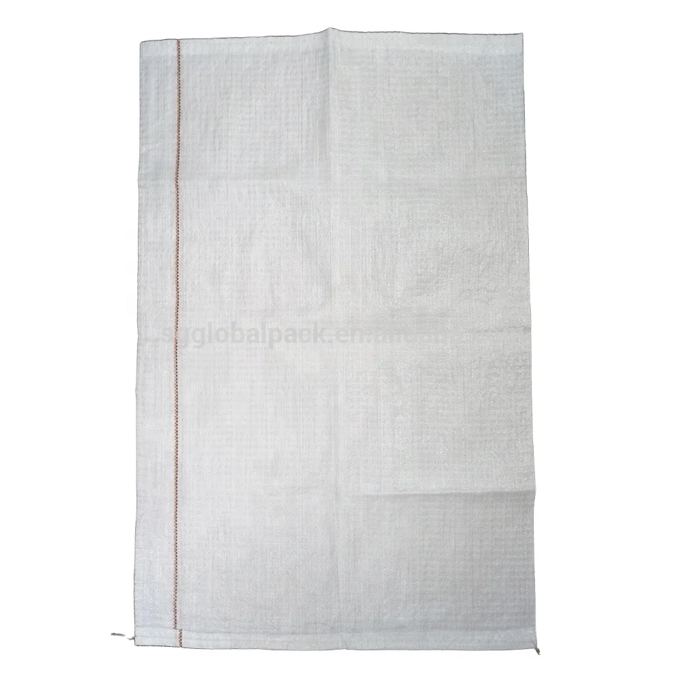 25kg 50kg 100kg rice flour maize corn grain packaging polypropylene white bags sacks