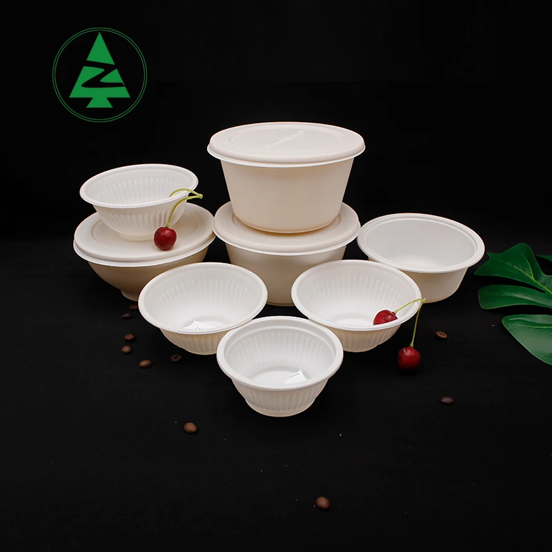 Hot sale customized biodegradable recycle disposable soup bowl ml for restaurant