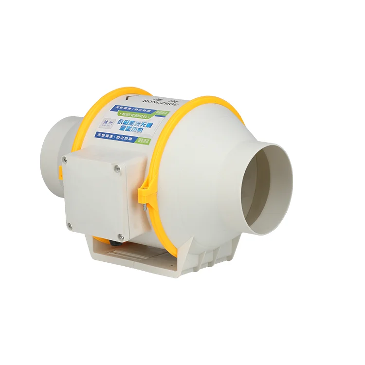 Low Noise 220V Inline Duct Micro Plastic Centrifugal Fan For Ventilation