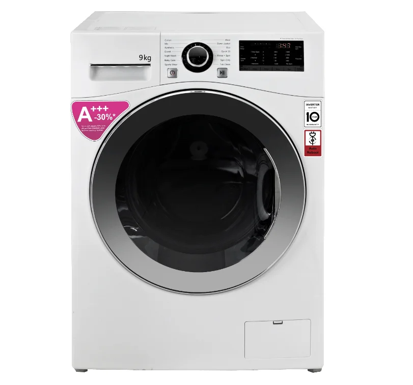 9kg white LGdesign front loading washing machine Wholesale home appliances Full Automatic washing machine