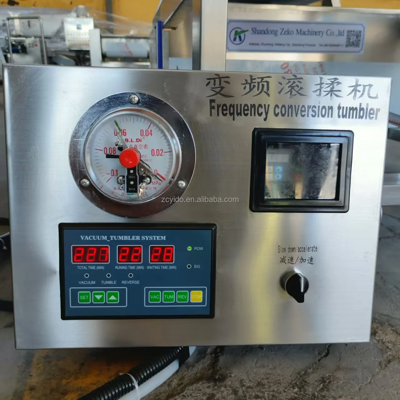 Commercial Chicken Meat Vacuum Tumbler Marinator New Used Condition for Restaurant Food Shop Farm Core Components Motor Gear