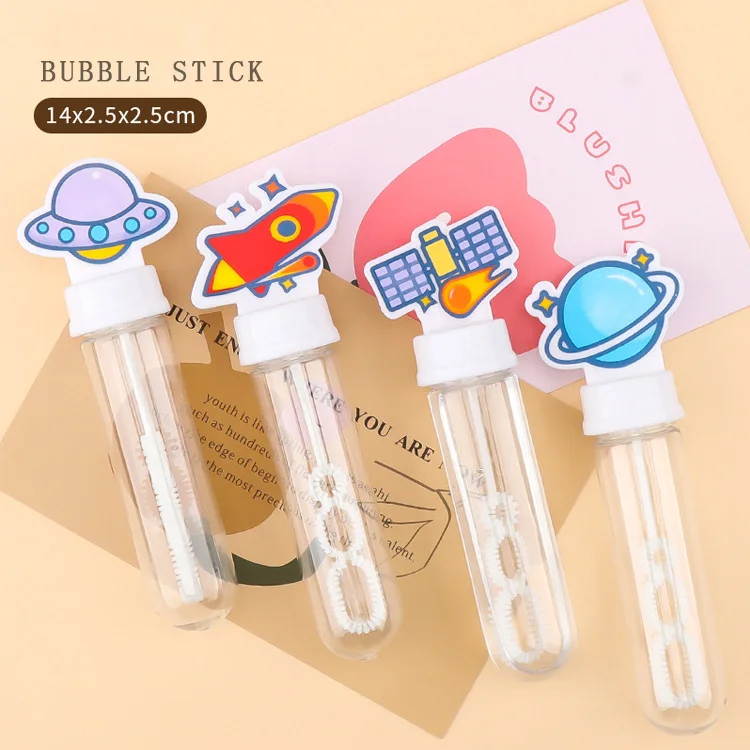 Outdoor Child 3 Hole Plastic Bubble Soap Wands Sticks Blowing Maker Bubble Stick for Kids