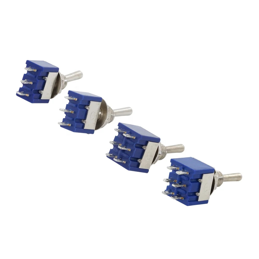 Toggle Switch ON-OFF/ON-OFF-ON 3/6 Pin 2/3 Position Latching MTS-102 103 202 203 3A250V/6A125V Power Button Switch Car