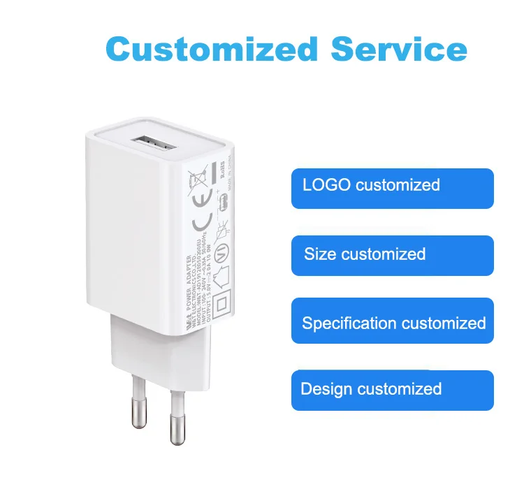 Factory Stock For Iphone Samsung 5v1a 2a Usb Charger Portable Quick Charger Android Eu Us Plug Cell Mobile Phone Charger Adapter