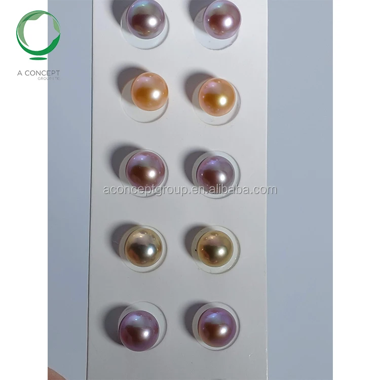 7-7.5MM Natural Necleus Near Round Loose Fresh Water Pearl, pearl necleus