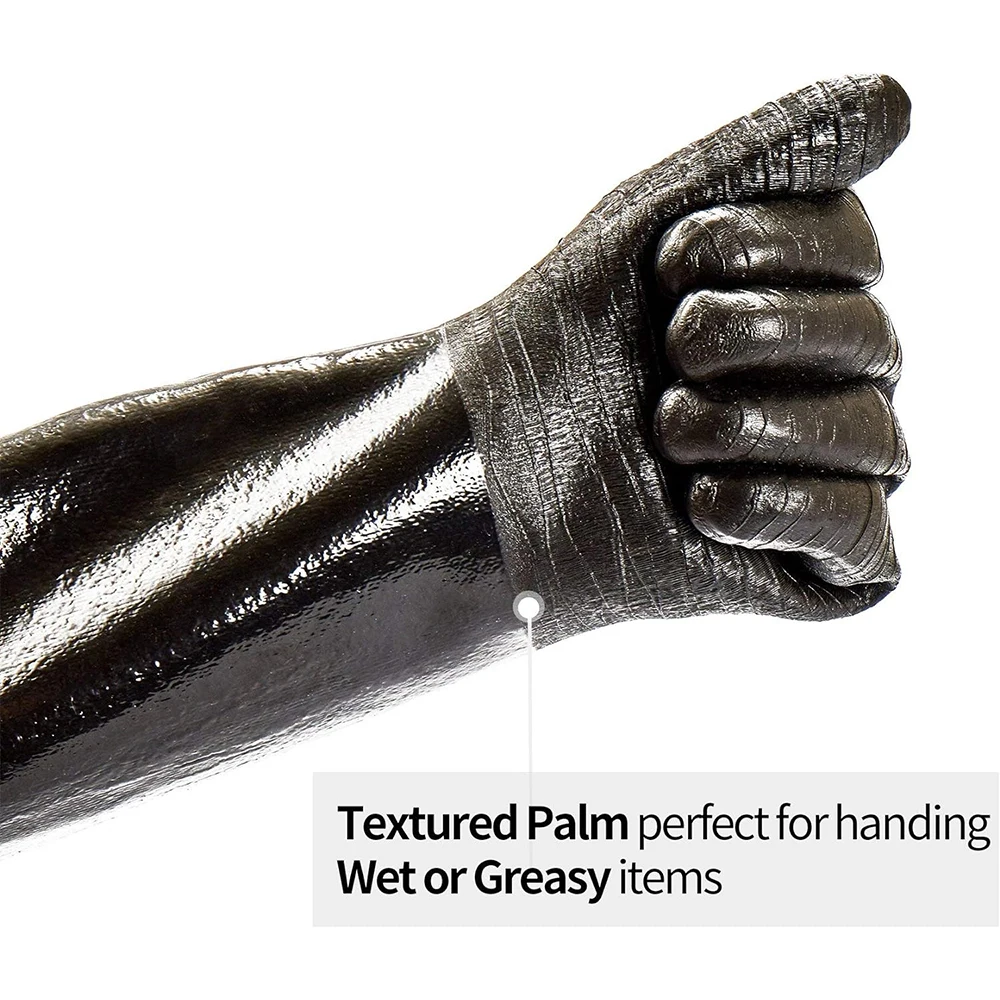 Factory Heat Resistant Silicone Glove Oven Mitts BBQ Cooking Work Hand Protective Industrial