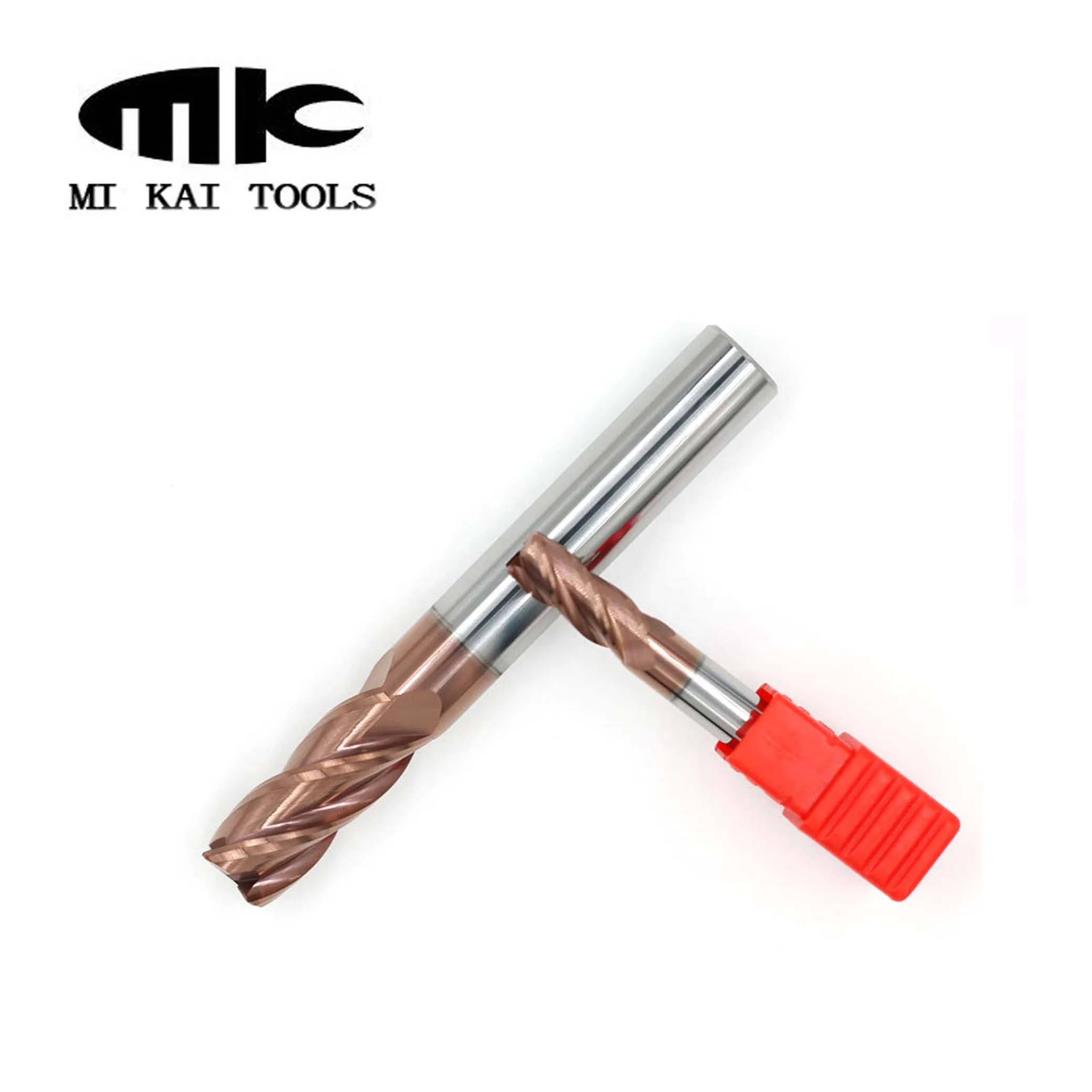 MK 10R0.5/1 0*25 * D10 75L карбида вольфрама с покрытием Алюминий фрезерные инструменты 4 флейты Угловой радиус Концевая