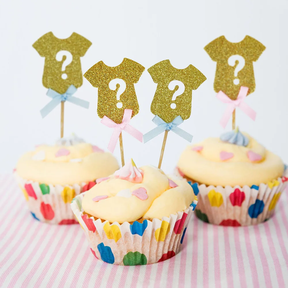 Heyha Baby Shower Decorations He or She Gender Reveal Cake Cupcake Toppers