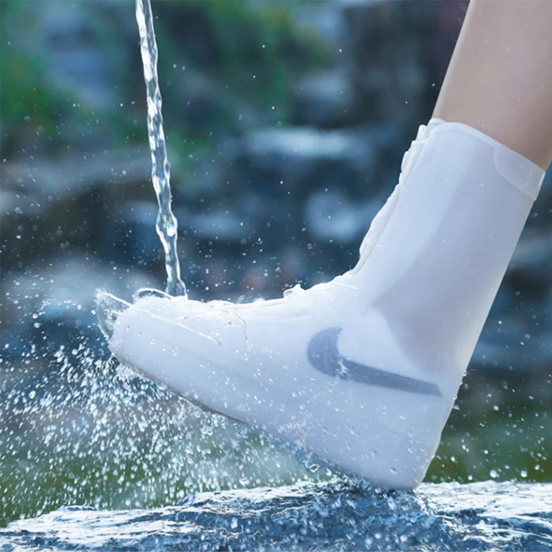High Quality Outdoor Reusable Rain Shoe Covers Silicone Portable Waterproof Foldable Rain Shoes Protectors