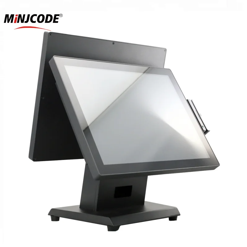 MINJCODE MJ1515 Small POS Machine POS Windows Double Billing Machine Android POS Hardware Systems Clothing Store