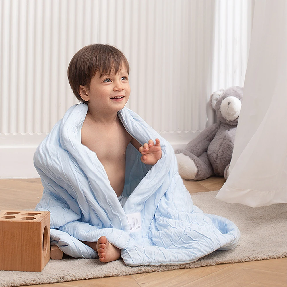 
Sunveno Baby Blankets Newborn Muslin Quilts Receiving Blankets Super Soft Bedding Sets for Bedding Crib Stroller 