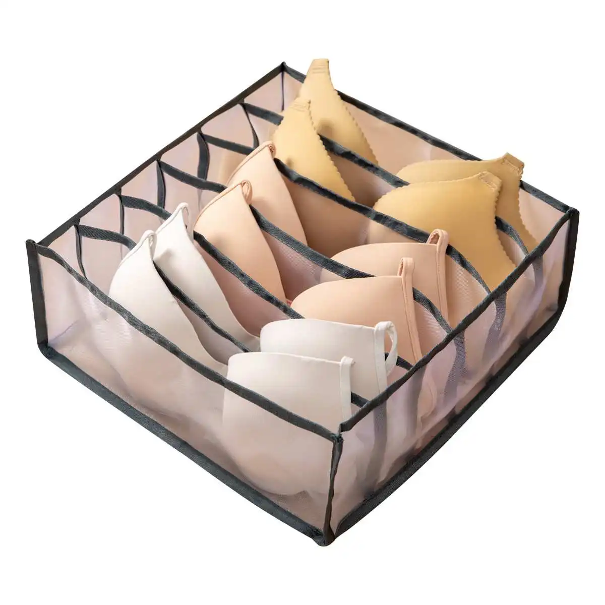 Smart-Furn wardrobe Underwear storage boxes grid Foldable socks Bra and panties drawer type Separate organizer Storage Holders