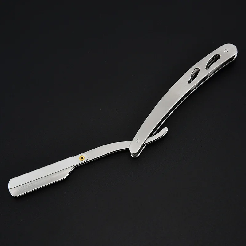 Daily Use Stainless Steel Straight Edge Razor Holder Hair Cutting Razor