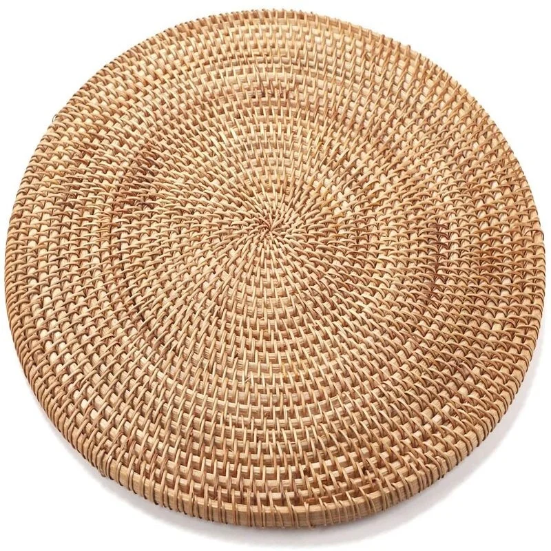 New product Natural Woven Placemats Rattan Placemats for Dinner Table