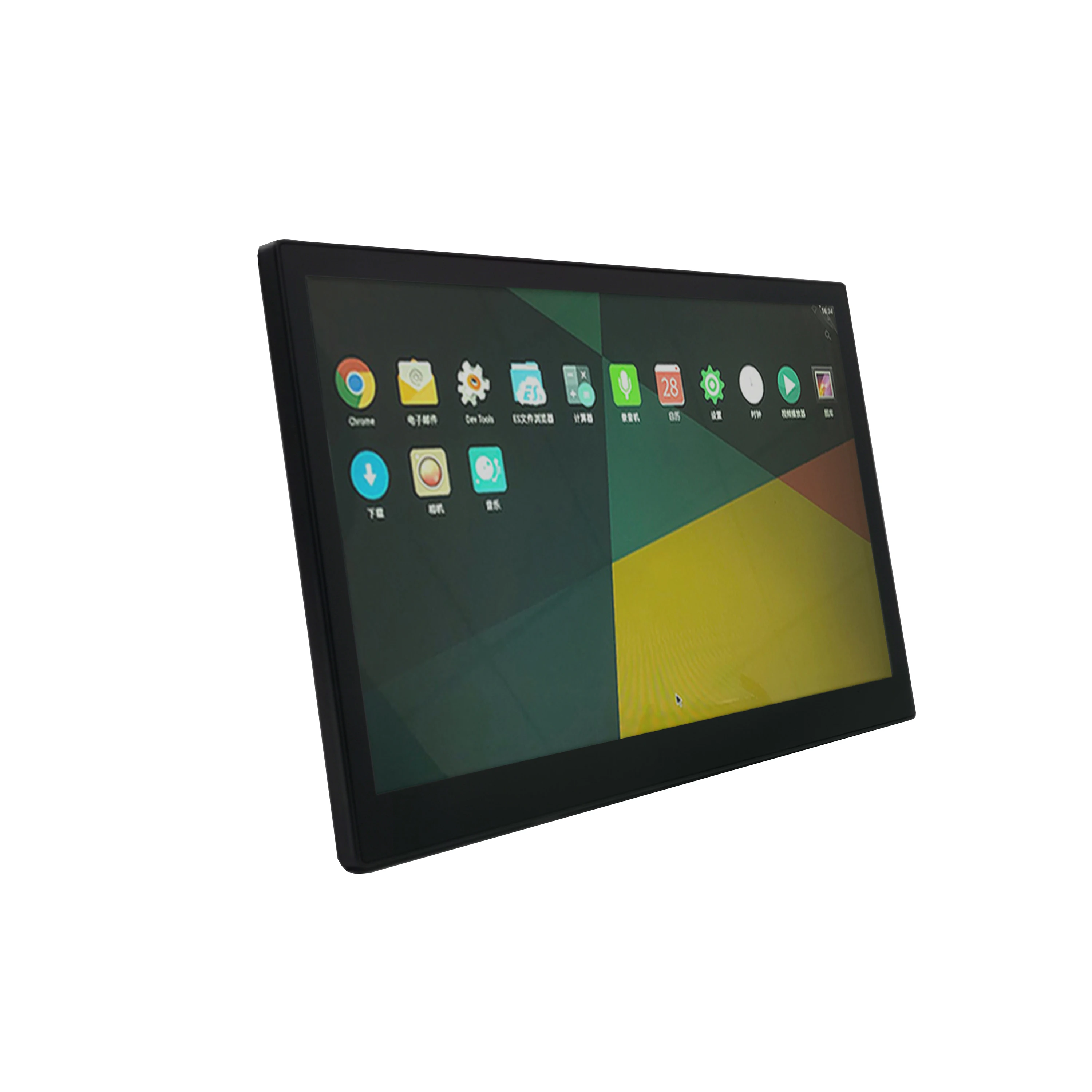 Android touch screen free download install app advertising display 15.6 inch tablet