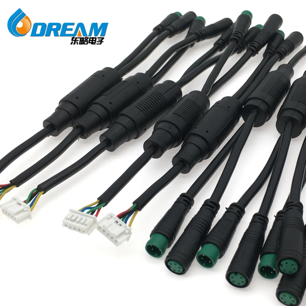 Кабели для сенсоров DREAM START Custom M8 M7 M6 Ip65 2 3 4 5 6 Pin Мужской электровелосипед 6Pin водонепроницаемый кабель