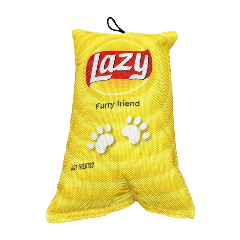 New Durable Bite-resistant Fun Foods Dogs Chew Plush Squeak Interactive Toy for Dogs Small Large Breeds