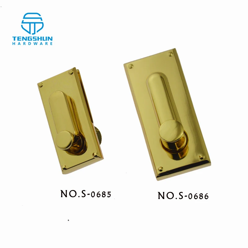 Новый стиль металлический поворотный замок для сумок Высококачественный из цинкового сплава оптовая продажа