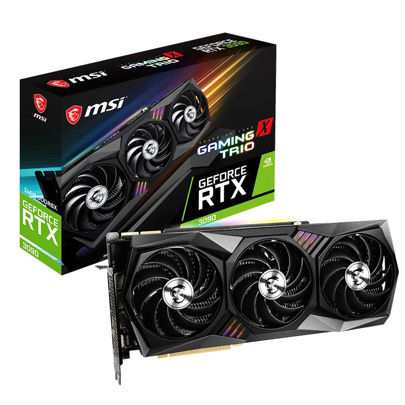 Brand New MSI For NVIDIA GeForce RTX 3090 GAMING 30 Series Graphics Card Video Cards 10GB GTX GDDR6X GPU Card