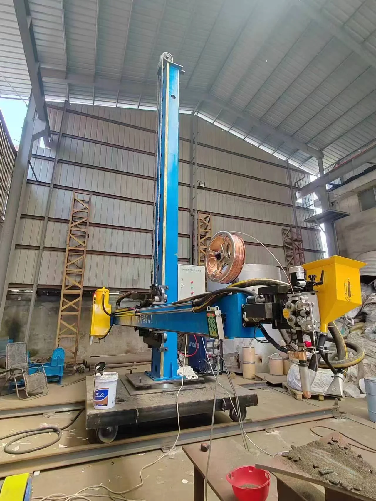 Chinese Brand Handa Hzf-500 Straight Seam Welding Machine Automatic Stainless Steel Pipe Metal Welding Equipment