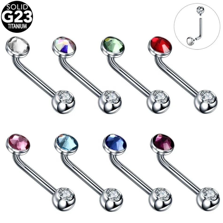 Lotus G23 Titanium Crystal Gem Sexy Vagina Piercings Genital Piercing VCH Piercing  Belly Jewelry