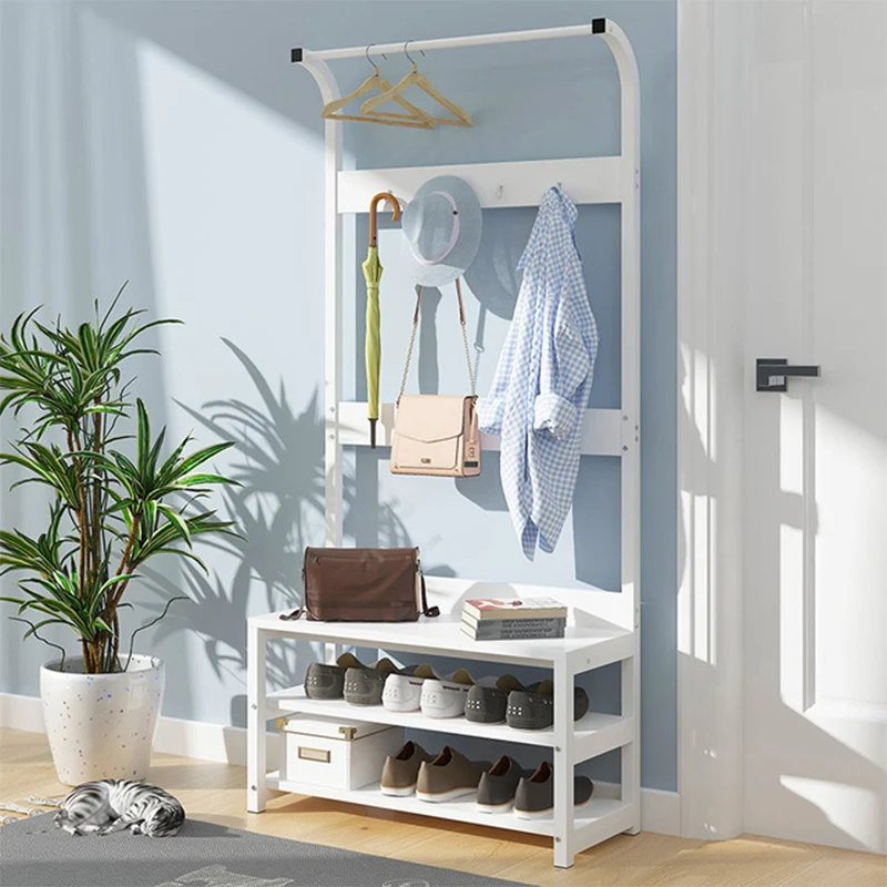 China Factory Good Quality Creative Foldable Bamboo Shoe Display Rack Convenient Storage Stand