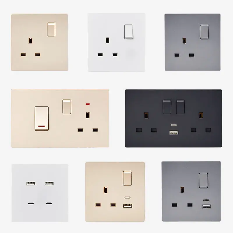 Wall sockets and switches electrical uk standard electric accessories switches sockets