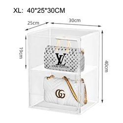 Лидер продаж, 2023 прозрачный органайзер для хранения сумок, акриловый футляр для дисплея, органайзер для сумок