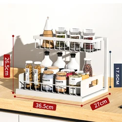 under the sink organizer shelf 2 tier metal expandable sliding kitchen bathroom cabinet drawer basket pull out storage rack