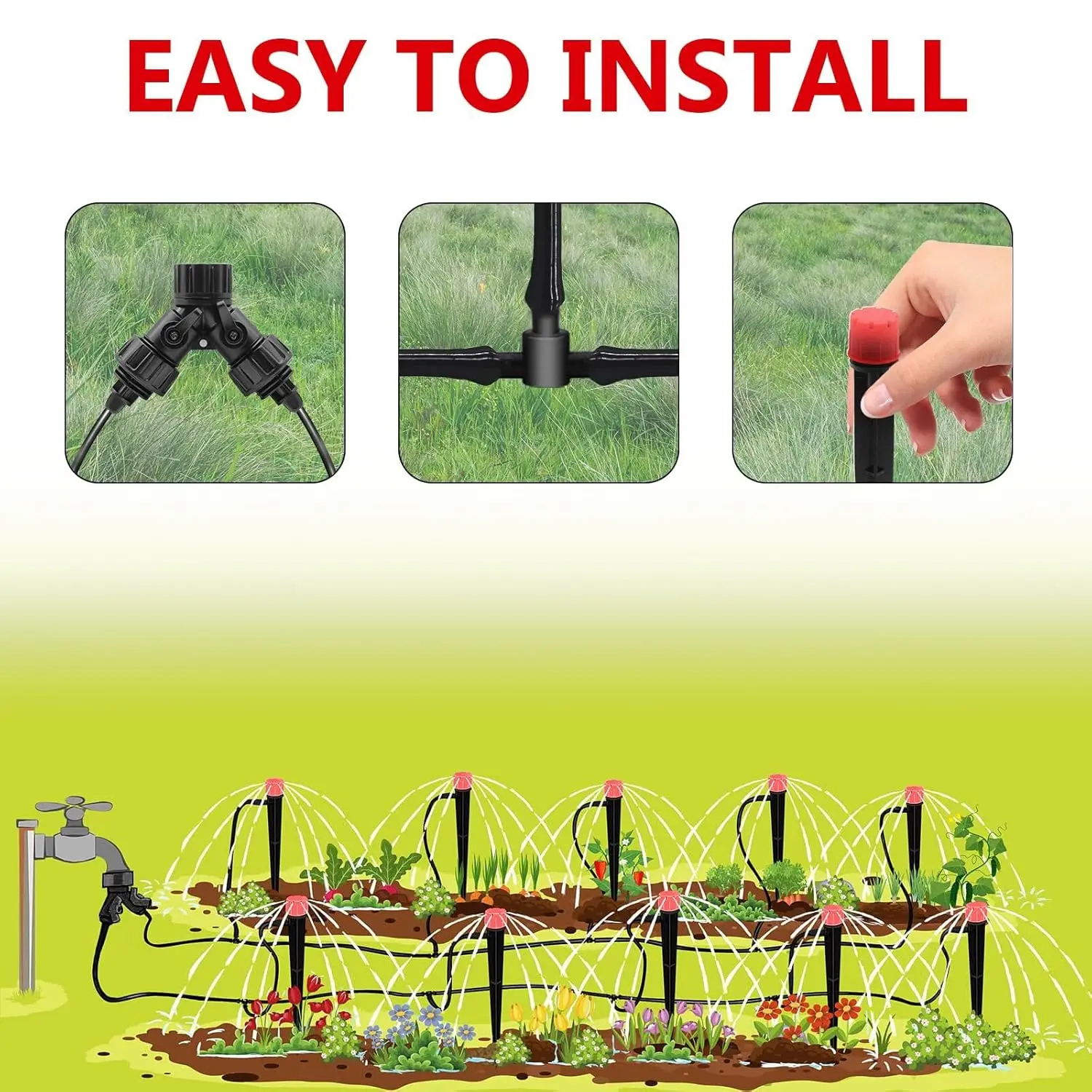 Factory Wholesale High Quality Sprinkler System  Adjustable Drip Irrigation System for Garden