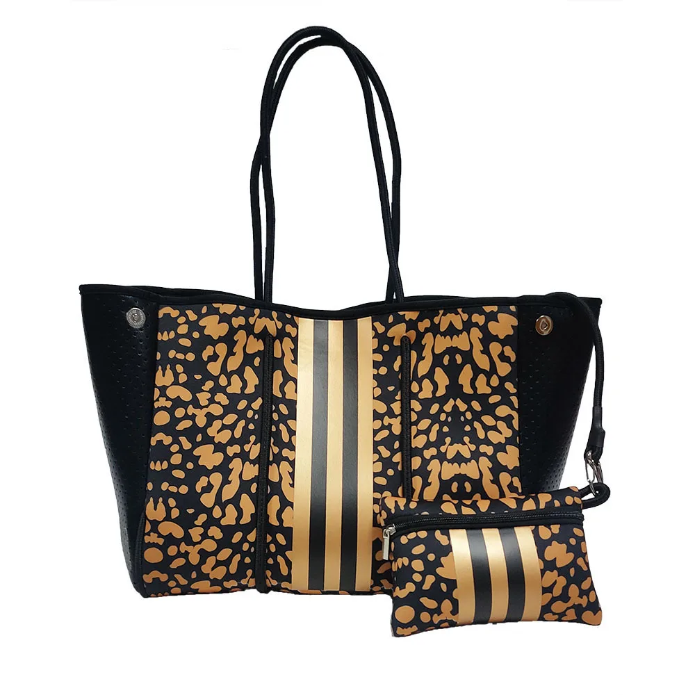 Wholesale Best Selling Neoprene Dry Swim Tote Large Women Accept Customized  Mesh Beach Bag