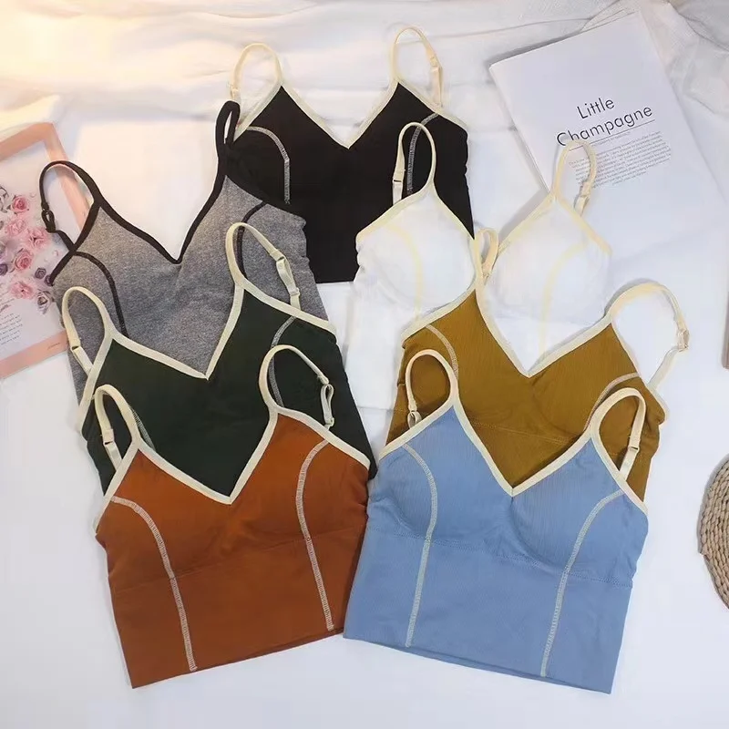 
New Sexy Sports Beauty Back Tube Top u back Wrapped Chest Girl Lady Vest moon Seamless Bra 