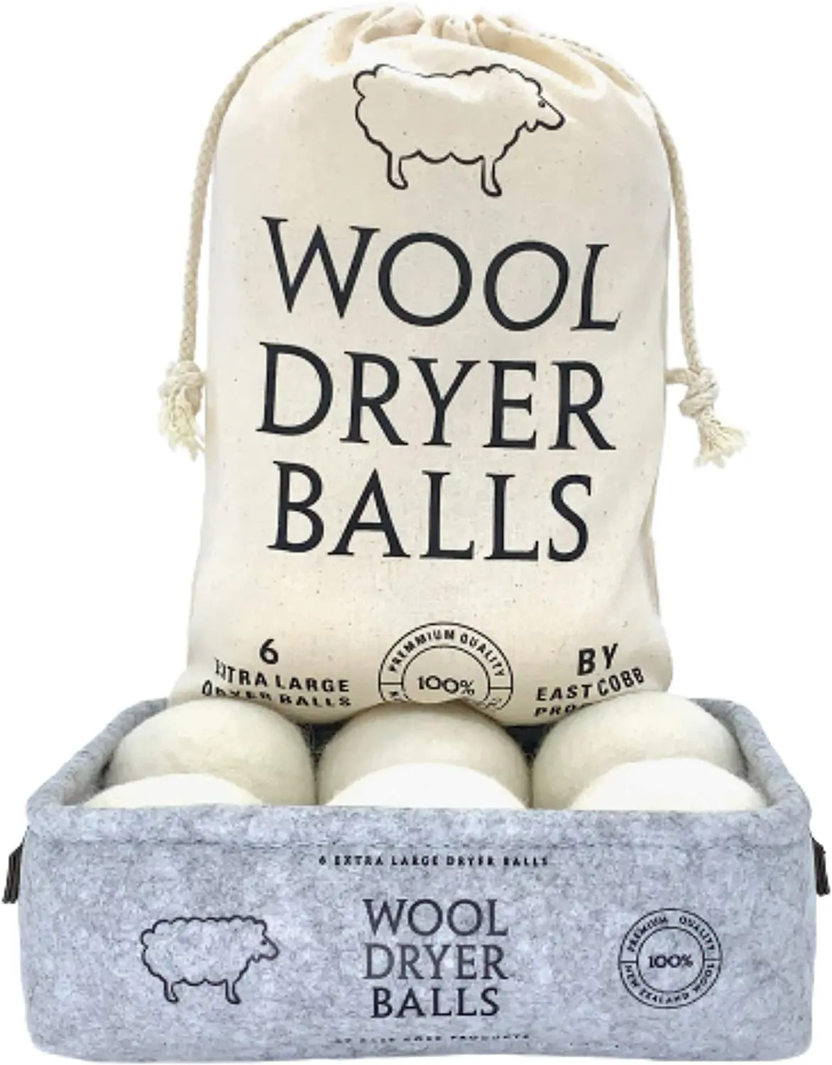 Trending products 2024 new arrivals Wool dryer balls for laundry