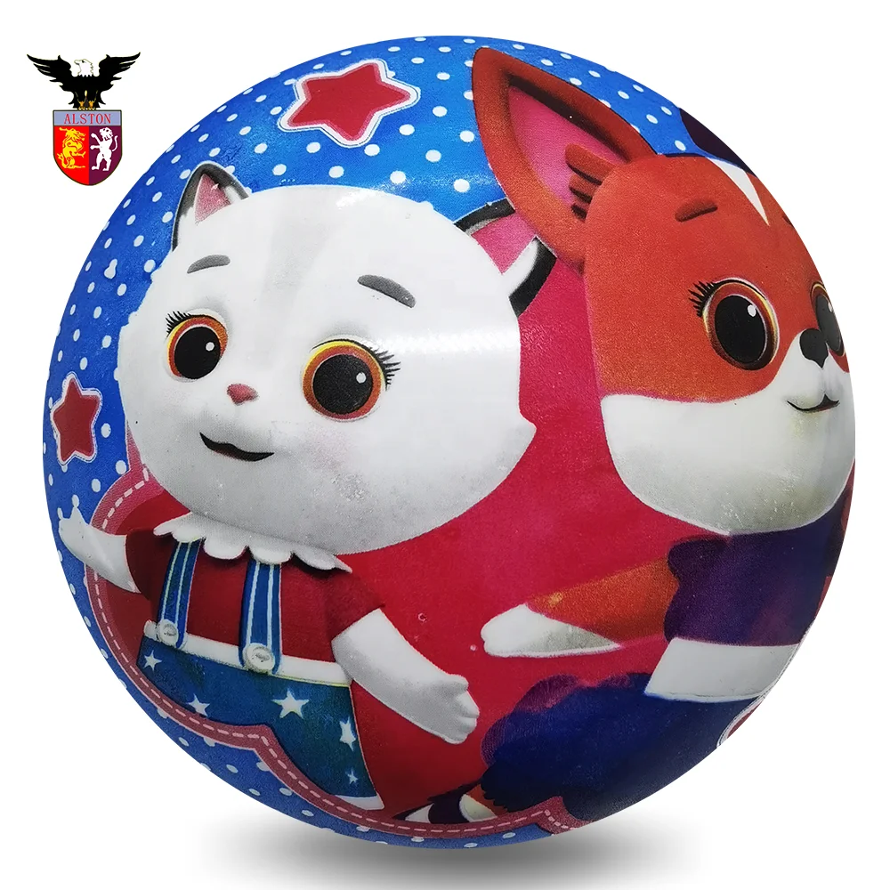 High quality full printing  PVC bounce kids balls mini toys balls