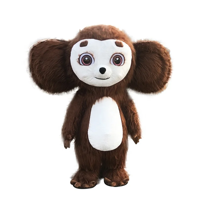 Hot sale inflatable walking monkey mascot costume Funny Long plush monkey cosplay costume