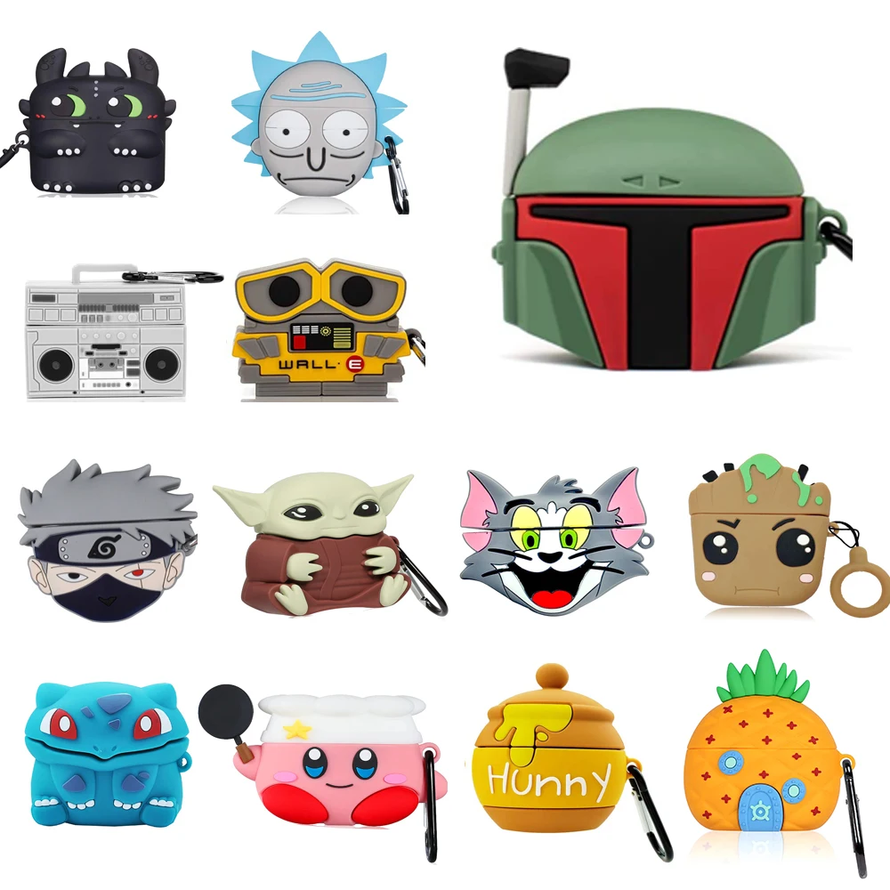 Factory Supply Luxury 3D Cartoon Anime Cute Character Designs For Air Pod Pro 2 Cover For Apple Airpods Pro 1 2 Gen Case